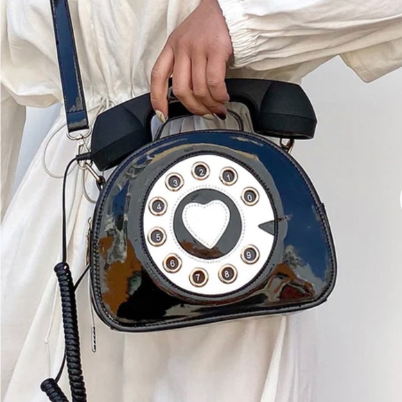 RING RING NOVELTY TELEPHONE 📞 ☎️ BAG GUC - Picture 2 of 13